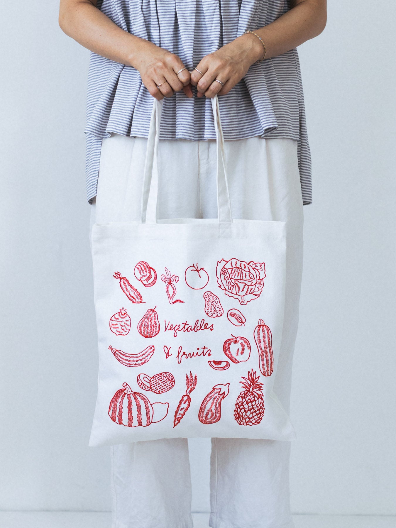 刺繍キャンバスバッグ