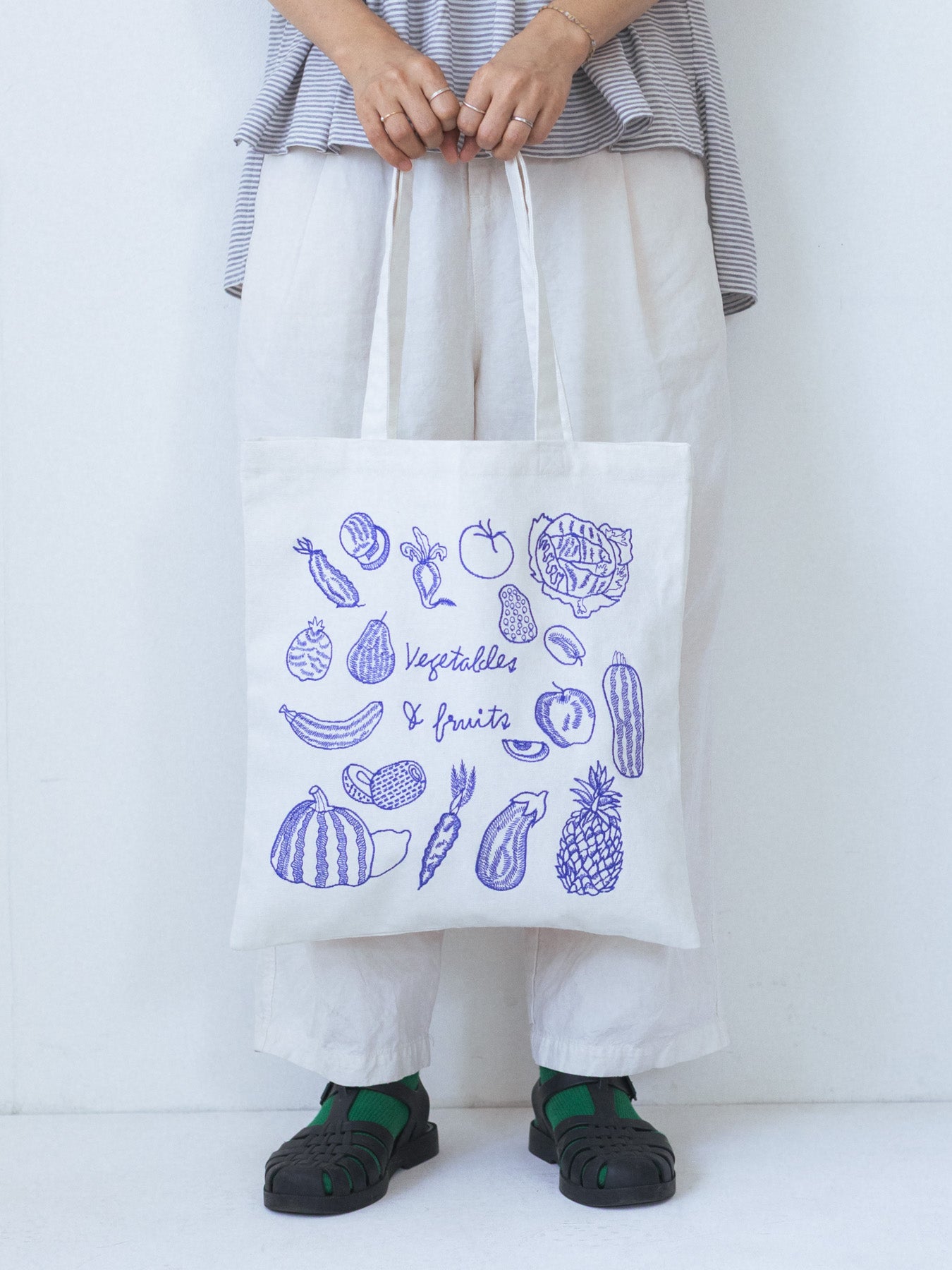 刺繍キャンバスバッグ