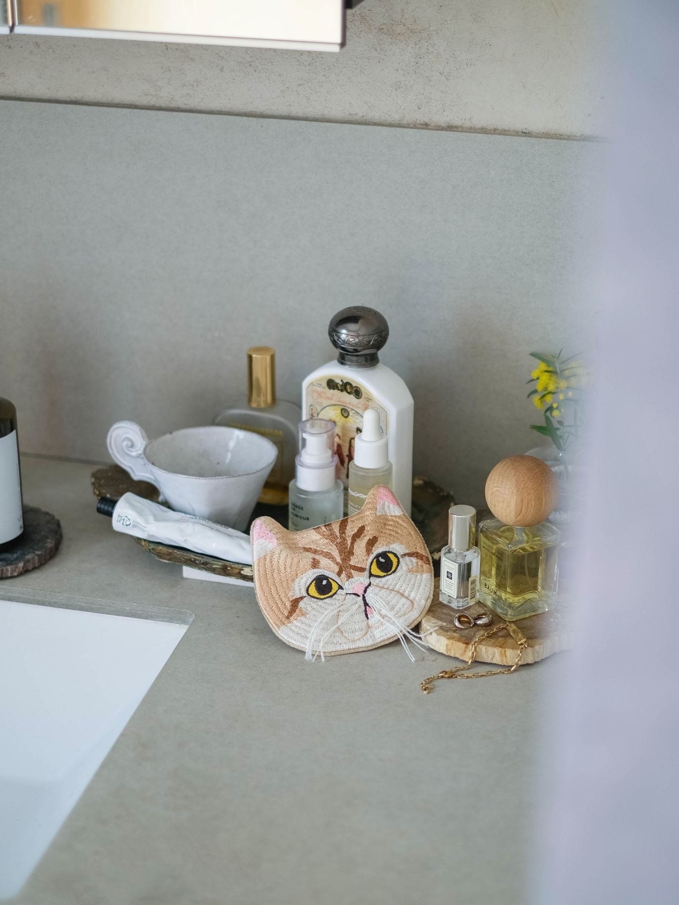 小菅くみ × Orneko 刺繍ポーチ