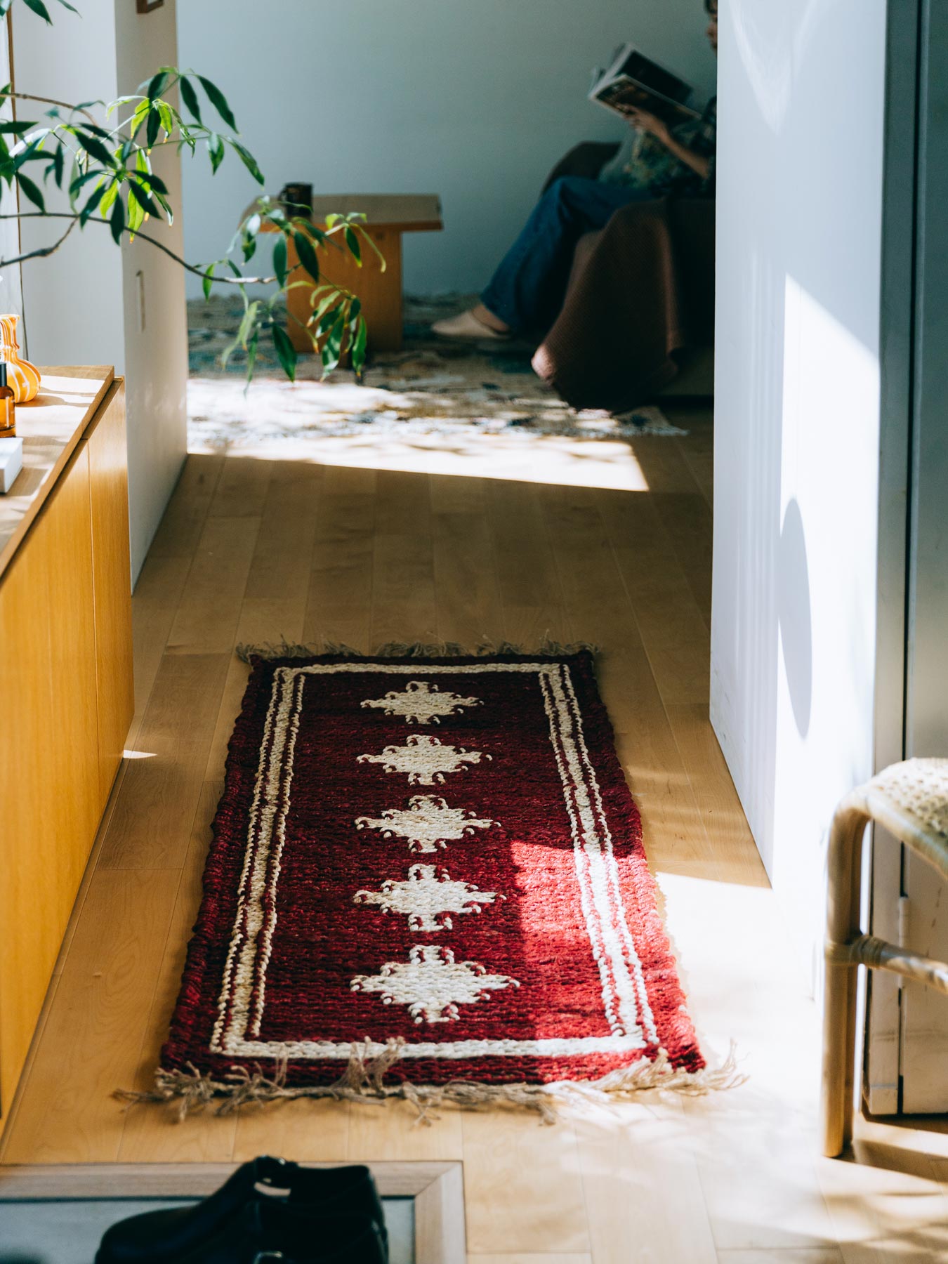 値下げしました。コンランショップ　ジュートラグ TCS ジュード ブレイデッド ラグ スクエアー 350x350cm｜THE CONRAN