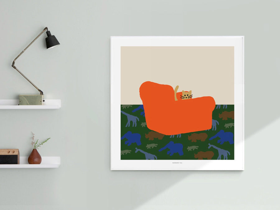 WARMGREY TAIL ポスター／ARMCHAIR（50cm×50cm）