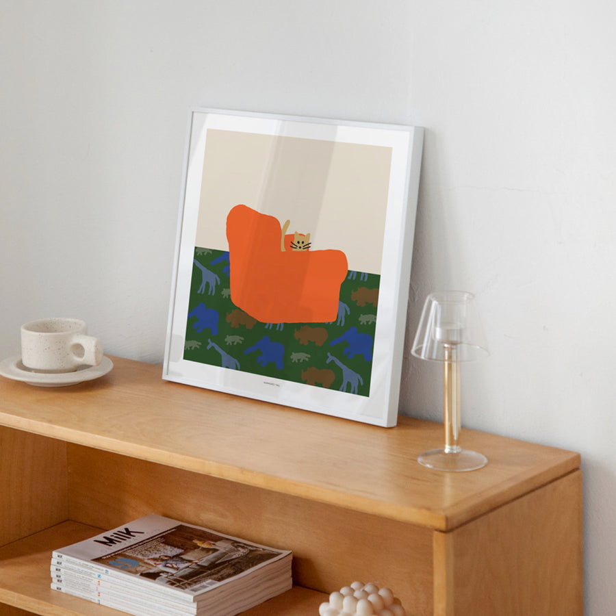WARMGREY TAIL ポスター／ARMCHAIR（50cm×50cm）