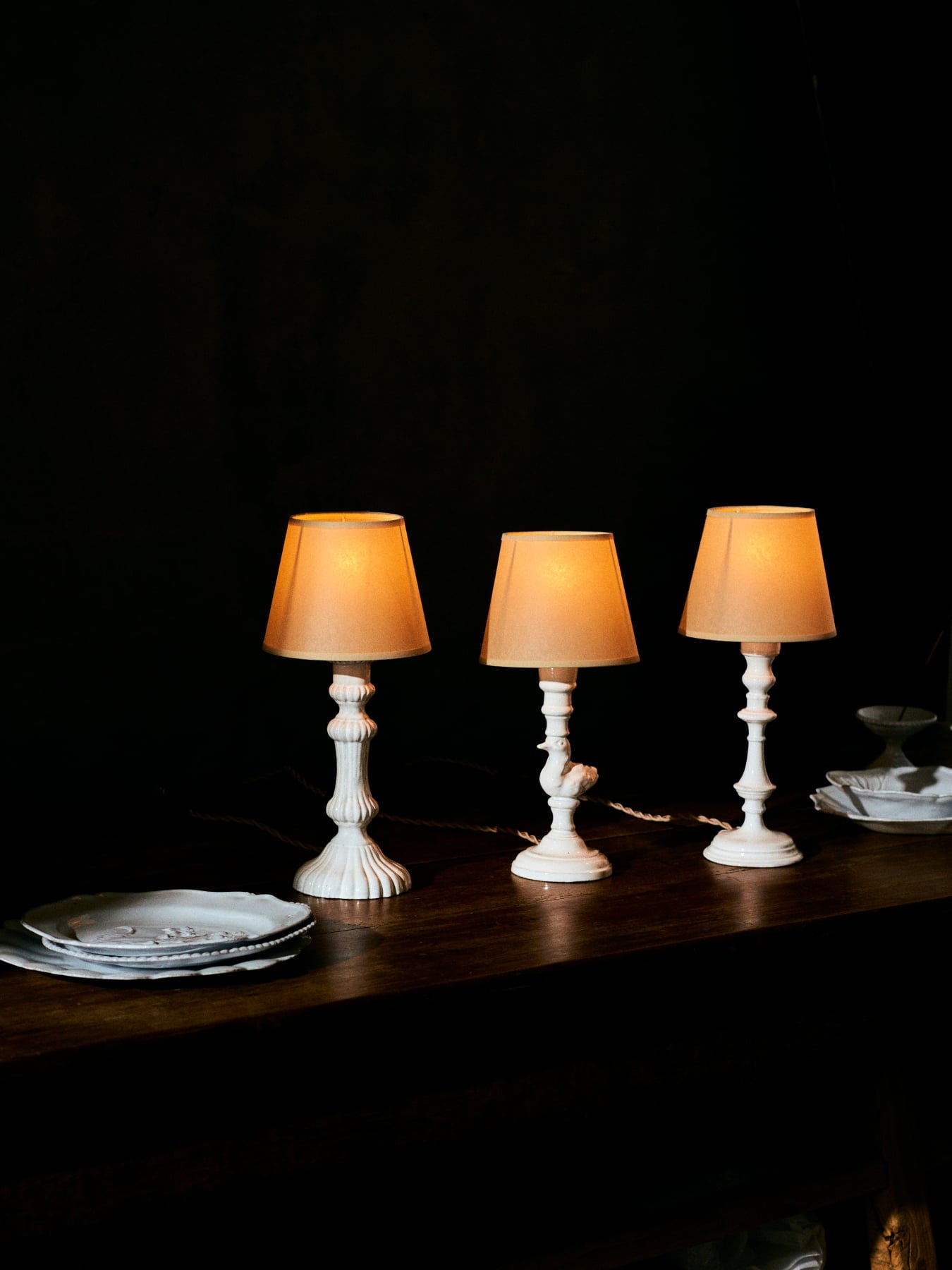 アスティエ Astier de Villatte テーブルスタンド Astier de Villatte Canard テーブルランプ｜スタンドランプ