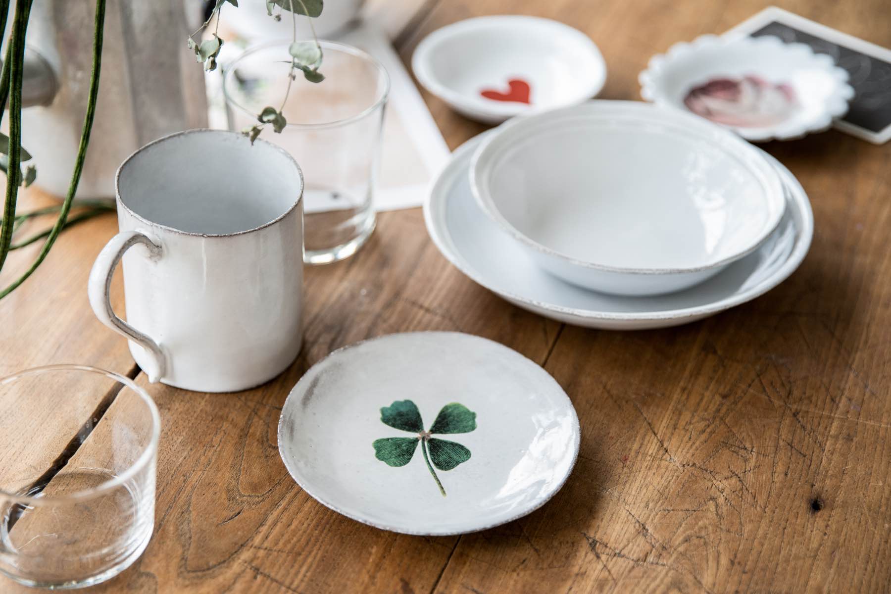 Astier de Villatte John Derian ディッシュクローバー｜皿・器