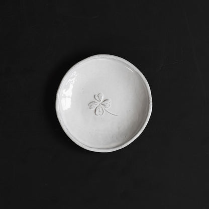 Astier de Villatte プレート 13cm／Trefle