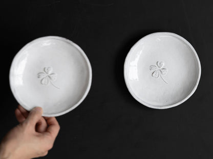 Astier de Villatte プレート 13cm／Trefle