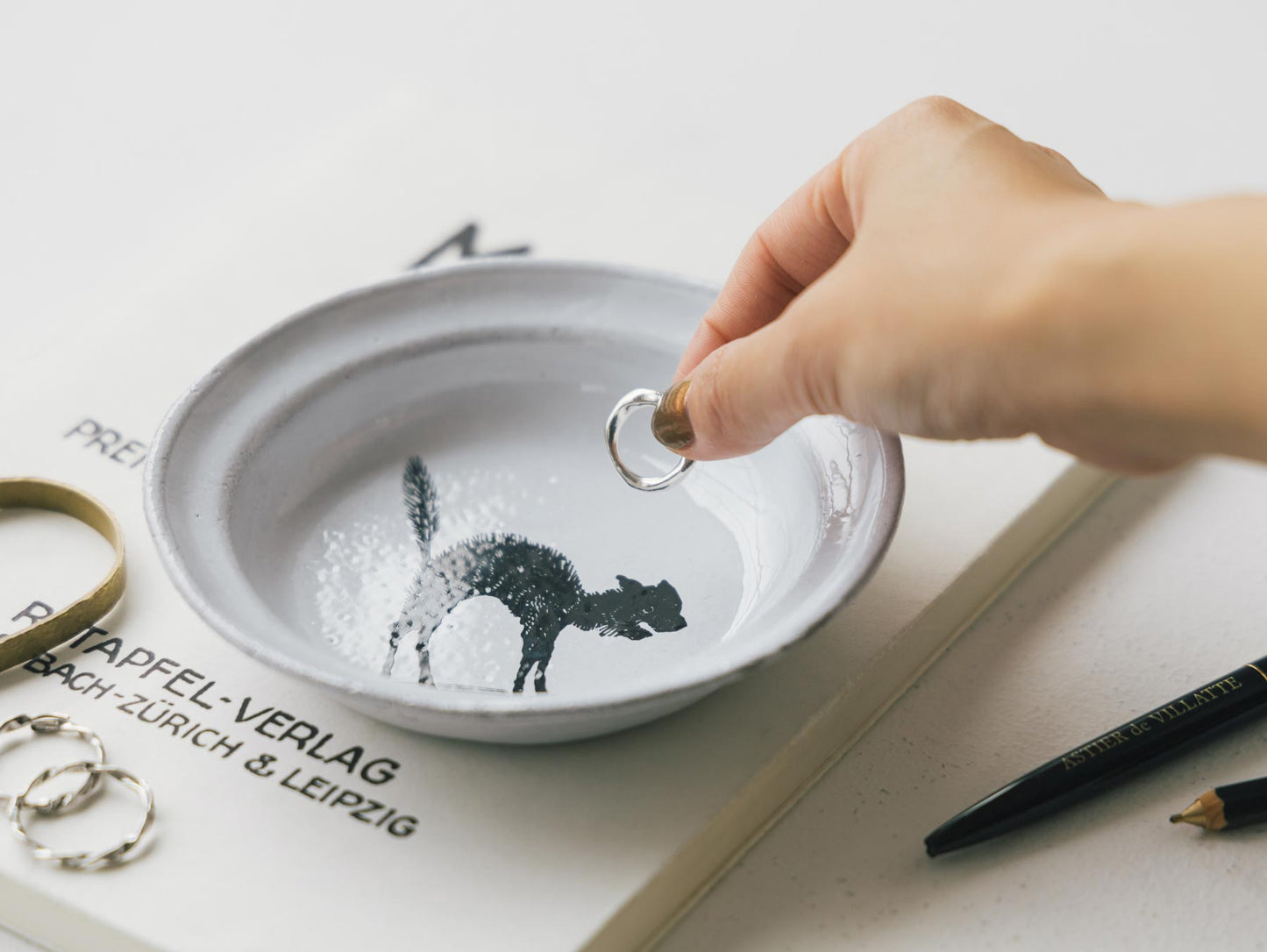 Astier de Villatte John Derian ディッシュ アーチキャット