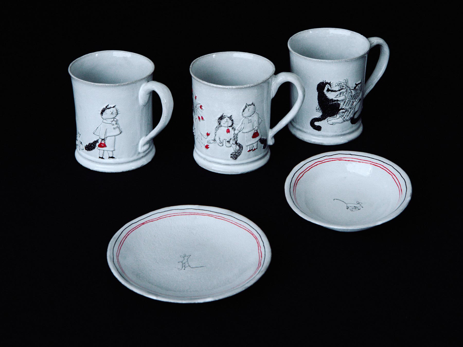 アスティエドヴィラット　Grace Coddington ソーサー Astier de Villatte Grace Coddington／ソーサー Blondie｜皿・器