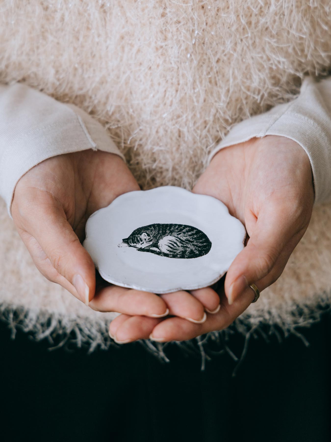 Astier de Villatte John Derian スリーピングキャットディッシュ