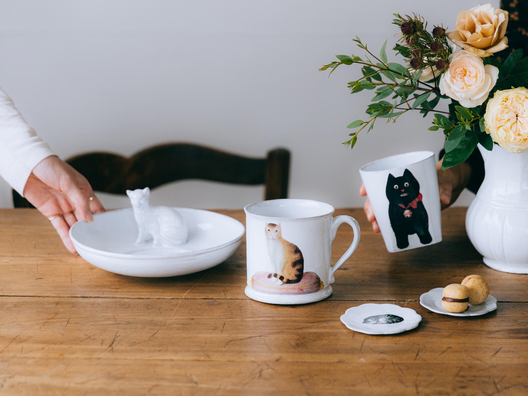 Astier de Villatte John Derian キャットマグカップ｜カップ・グラス