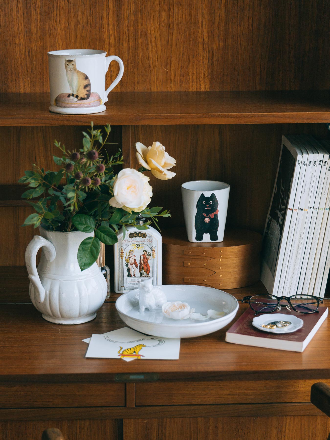 Astier de Villatte John Derian キャットゴブレット｜カップ・グラス