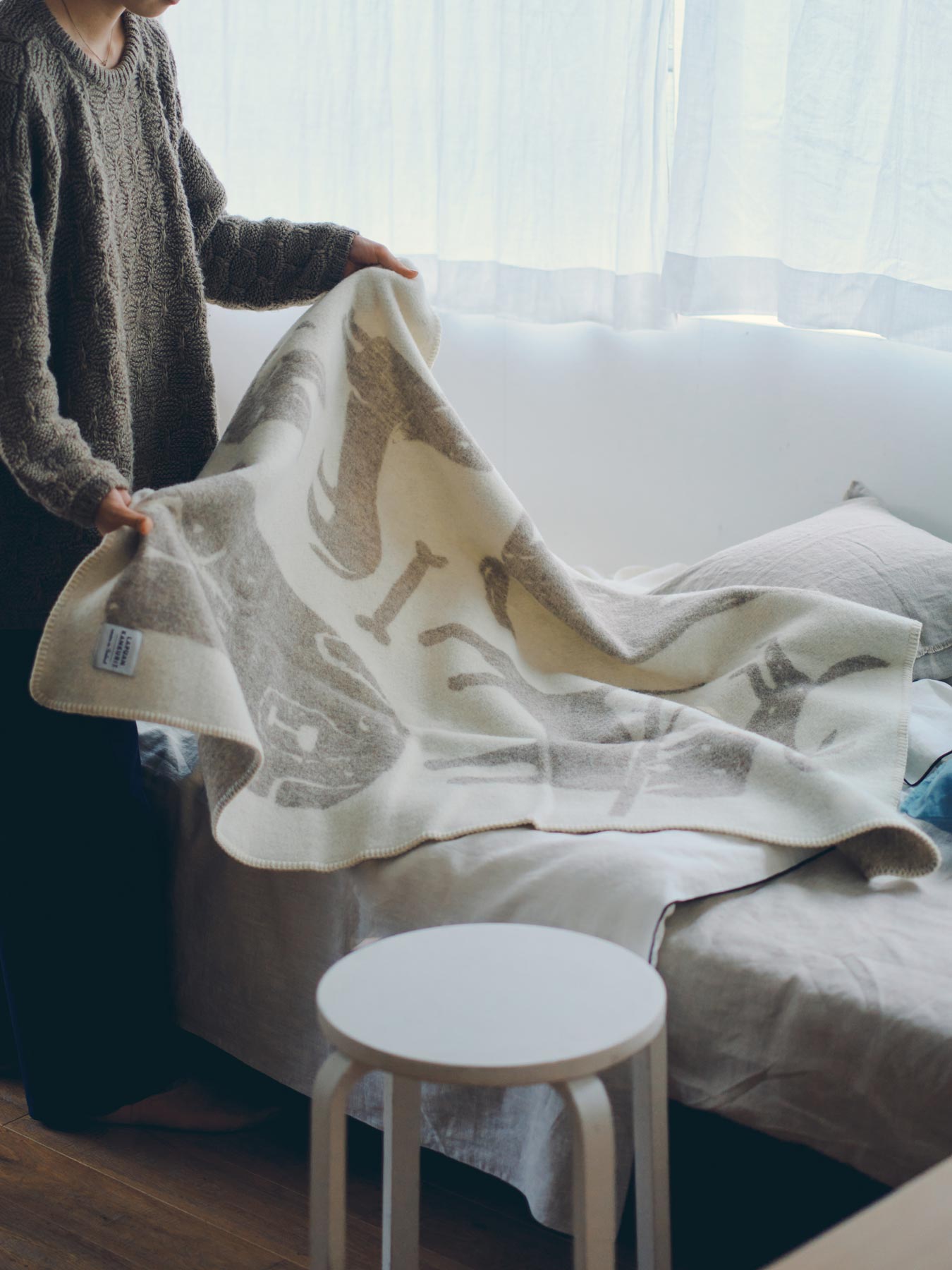 LAPUAN KANKURIT ウールブランケット KOIRAPUISTO（ドッグ）