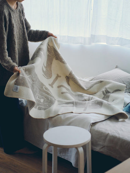 LAPUAN KANKURIT ウールブランケット KOIRAPUISTO（ドッグ）