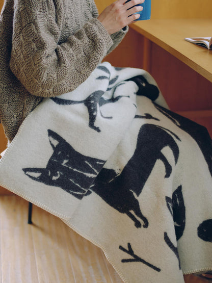 LAPUAN KANKURIT ウールブランケット KOIRAPUISTO（ドッグ）