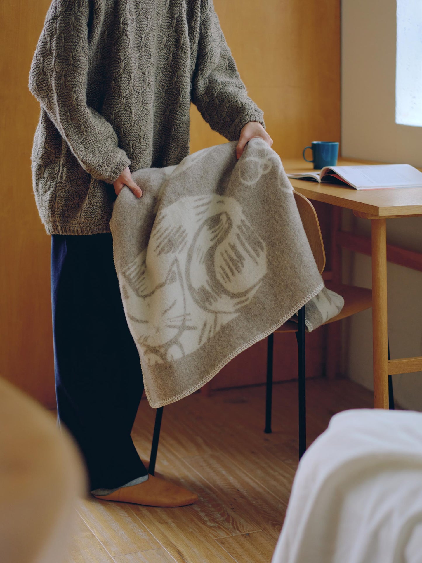 LAPUAN KANKURIT ウールブランケット KISSANPÄIVÄT（キャット）