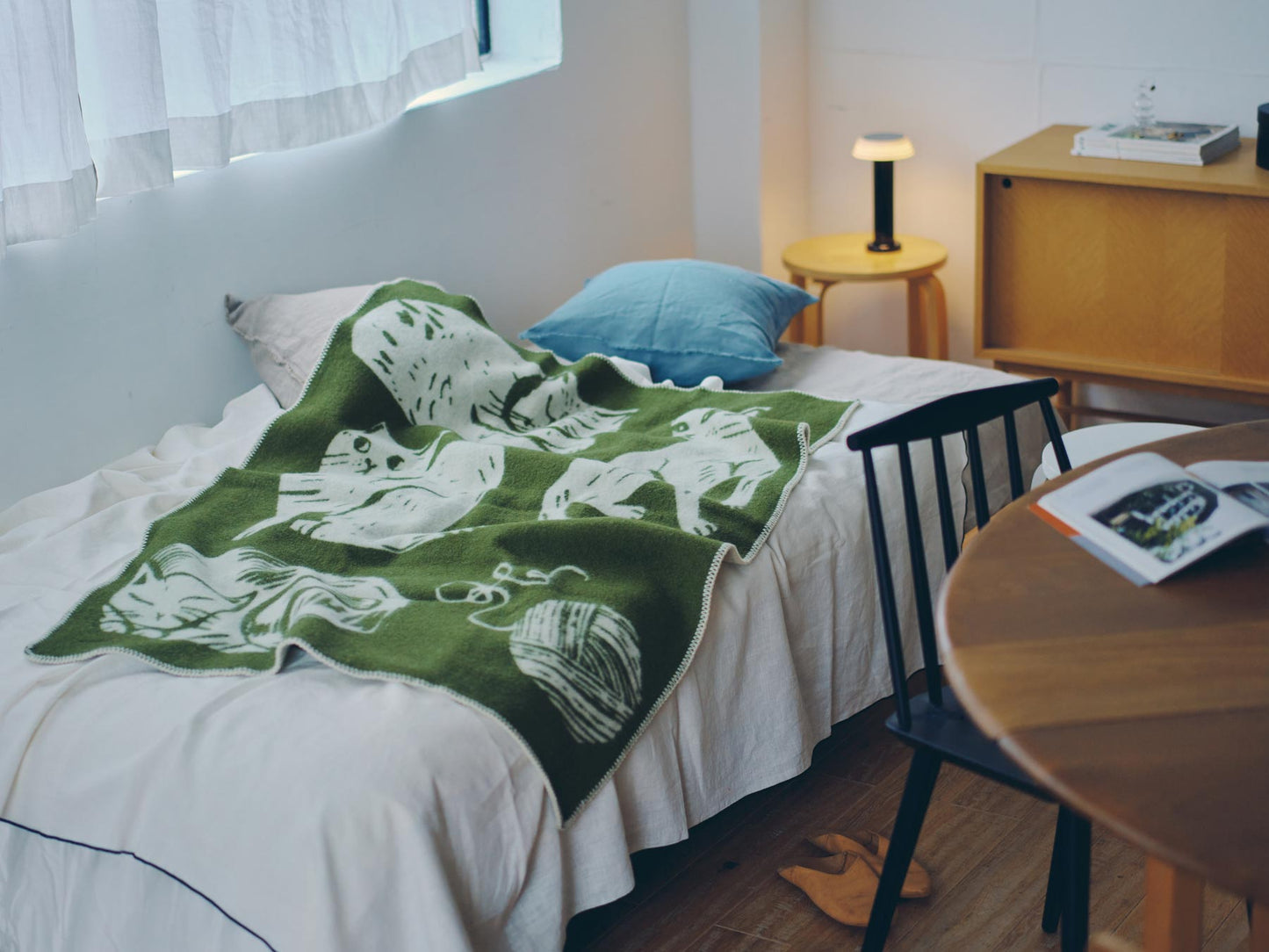 LAPUAN KANKURIT ウールブランケット KISSANPÄIVÄT（キャット）