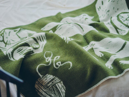 LAPUAN KANKURIT ウールブランケット KISSANPÄIVÄT（キャット）