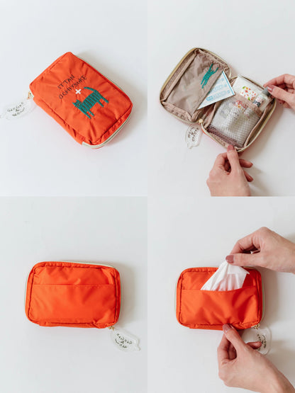 ティッシュポーチのディテール