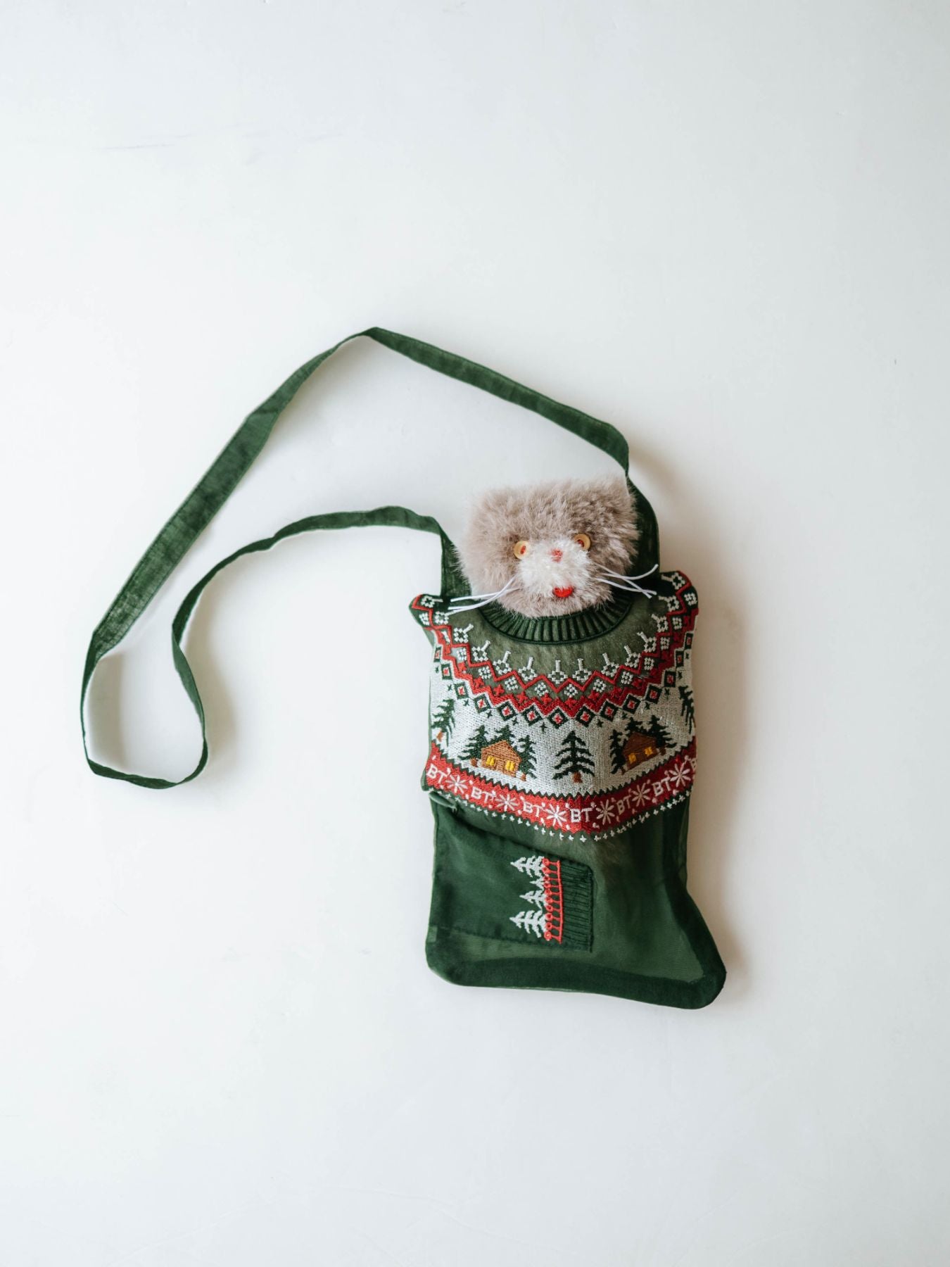 【受注販売】Brigitte Tanaka ミニポーチ／Pochette Pull Vert Petit