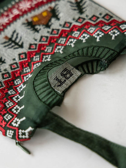 【受注販売】Brigitte Tanaka ミニポーチ／Pochette Pull Vert Petit