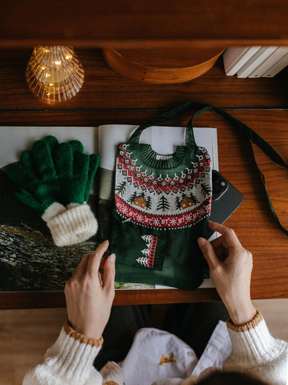 【受注販売】Brigitte Tanaka ミニポーチ／Pochette Pull Vert Petit