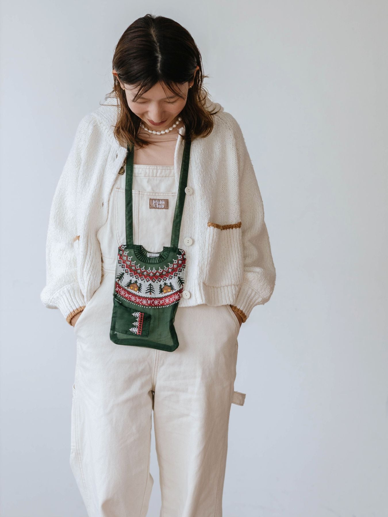 【受注販売】Brigitte Tanaka ミニポーチ／Pochette Pull Vert Petit