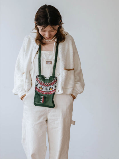 【受注販売】Brigitte Tanaka ミニポーチ／Pochette Pull Vert Petit