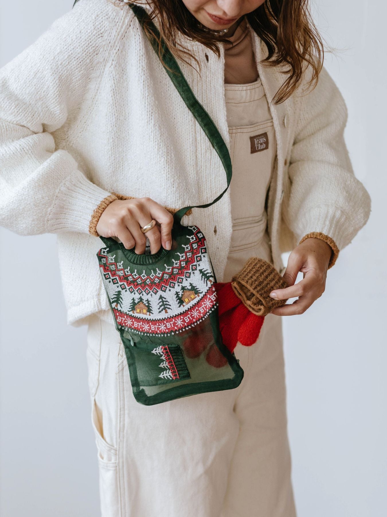 【受注販売】Brigitte Tanaka ミニポーチ／Pochette Pull Vert Petit