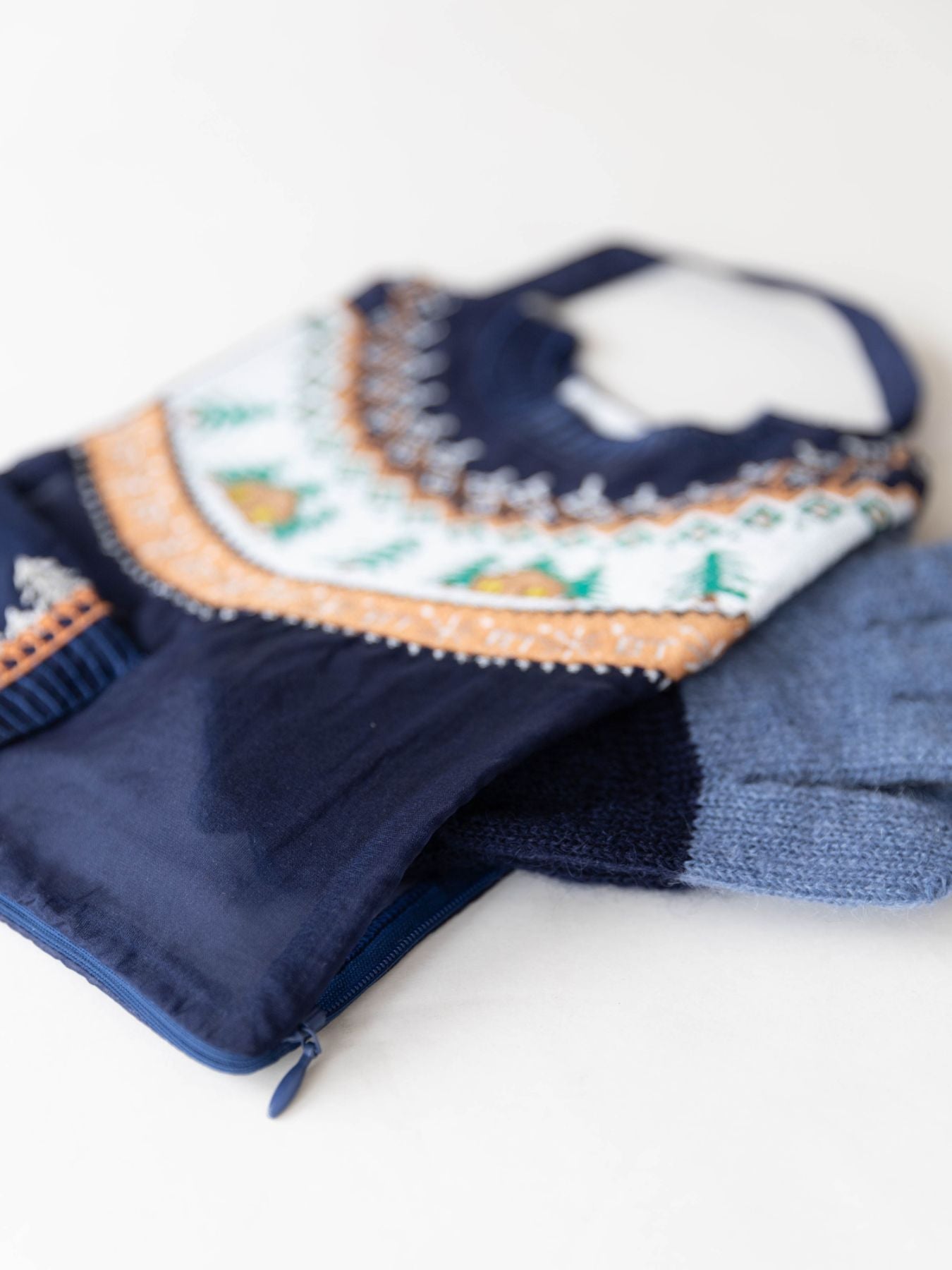 【受注販売】Brigitte Tanaka ミニポーチ／Pochette Grande Pull Bleu