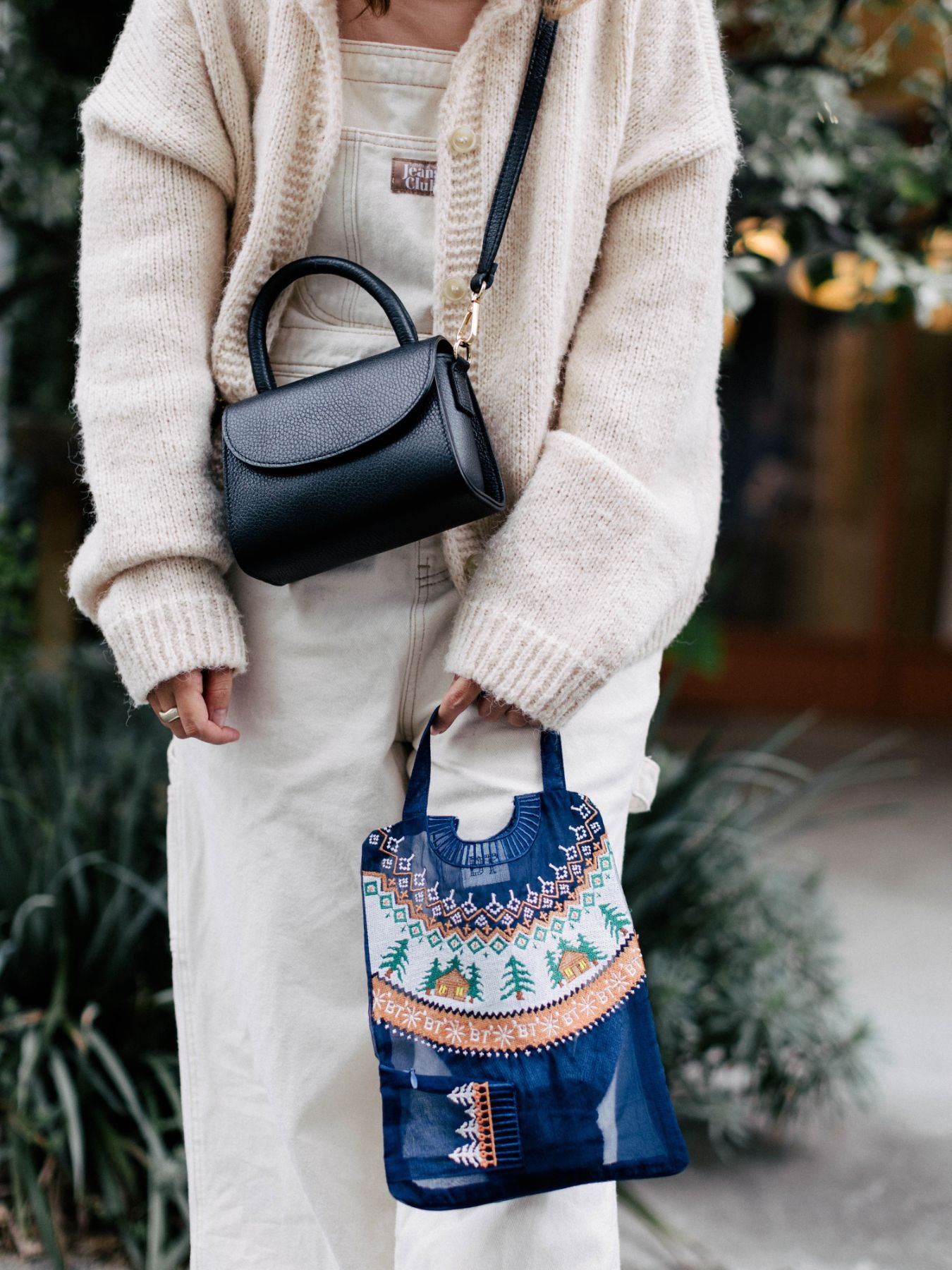 Brigitte Tanaka ミニポーチ／Pochette Grande Pull Bleu｜ポーチ