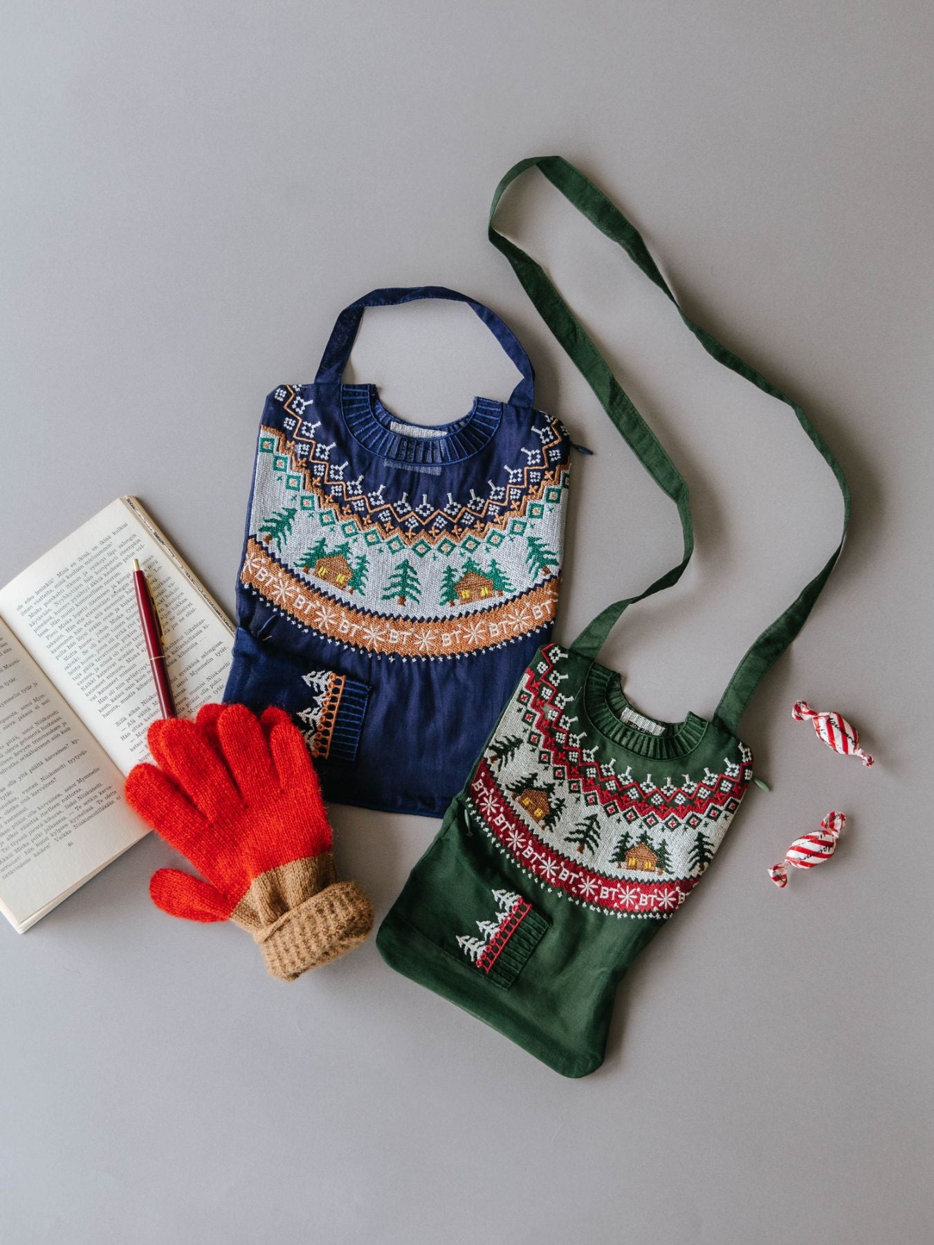 Brigitte Tanaka ミニポーチ／Pochette Pull Vert Petit｜ポーチ