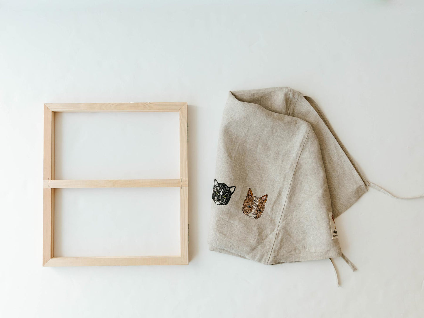 木枠と布カバー