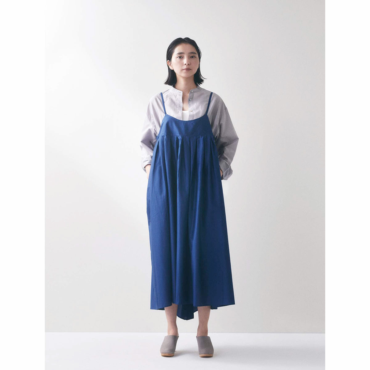 miiThaaii コットンシルク アミン スリップドレス／ターコイズ – Orné 