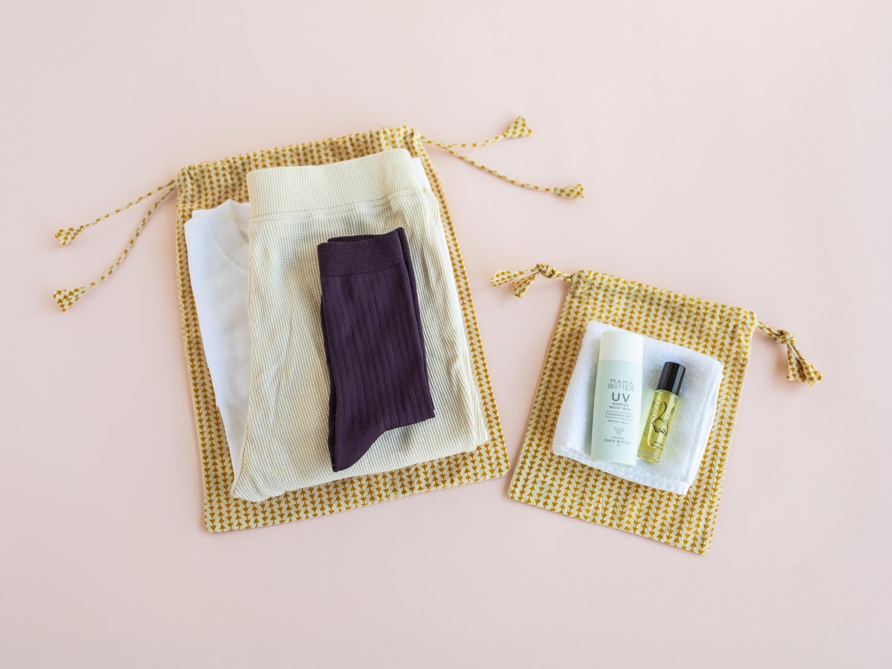 miiThaaii ドローストリングバッグ（2個セット）｜ポーチ