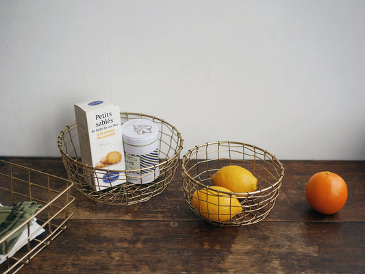 fog linen work ワイヤーバスケット