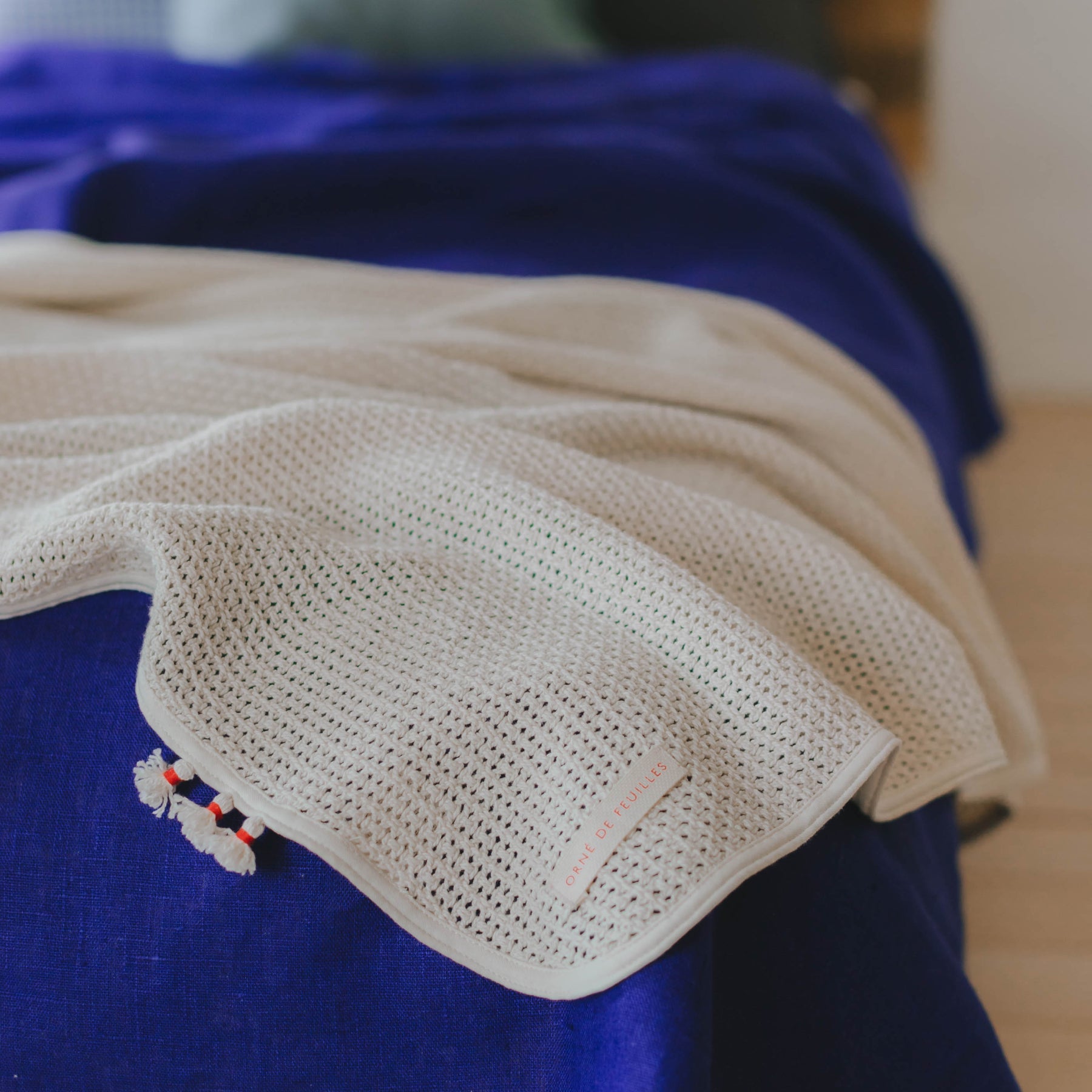 fog linen work × Orne de Feuilles リネンプフ fog linen work｜リネンフルエプロン - Orné de Feuilles(オルネド
