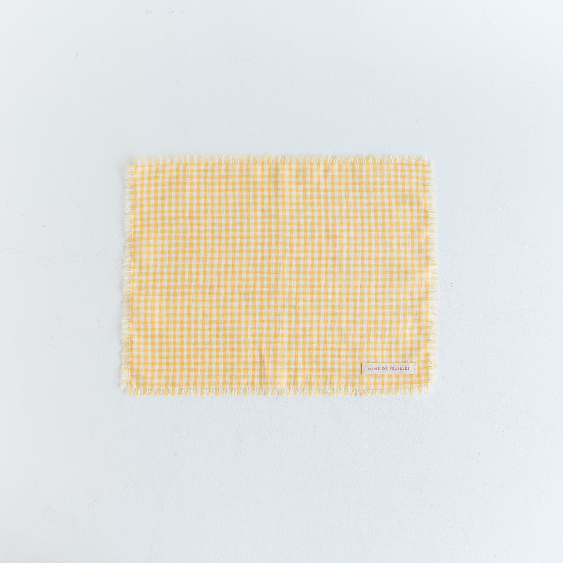 おしん　FAW PLUS Reflection mat 二枚 fog linen work × Orné de Feuilles プレースマット｜コースター