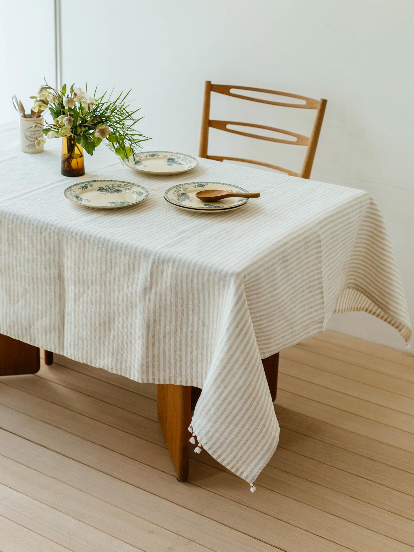 fog linen work × Orné de Feuilles リネンブランケット｜ベッド