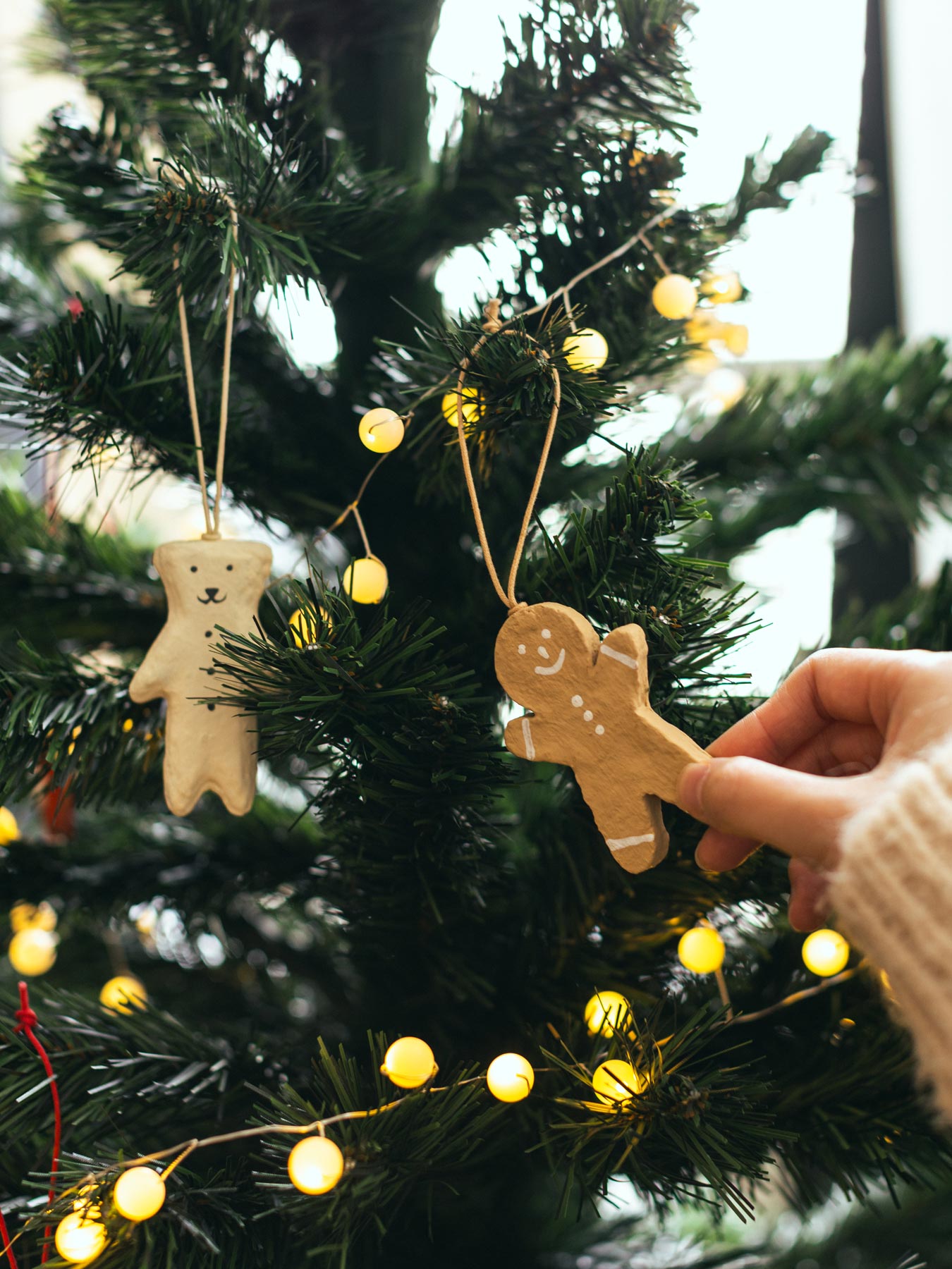 fog linen work ペーパーマッシュ ホリデーオーナメント｜ガーランド