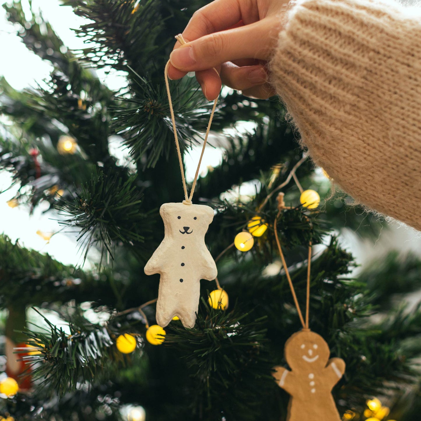 fog linen work ペーパーマッシュ ホリデーオーナメント