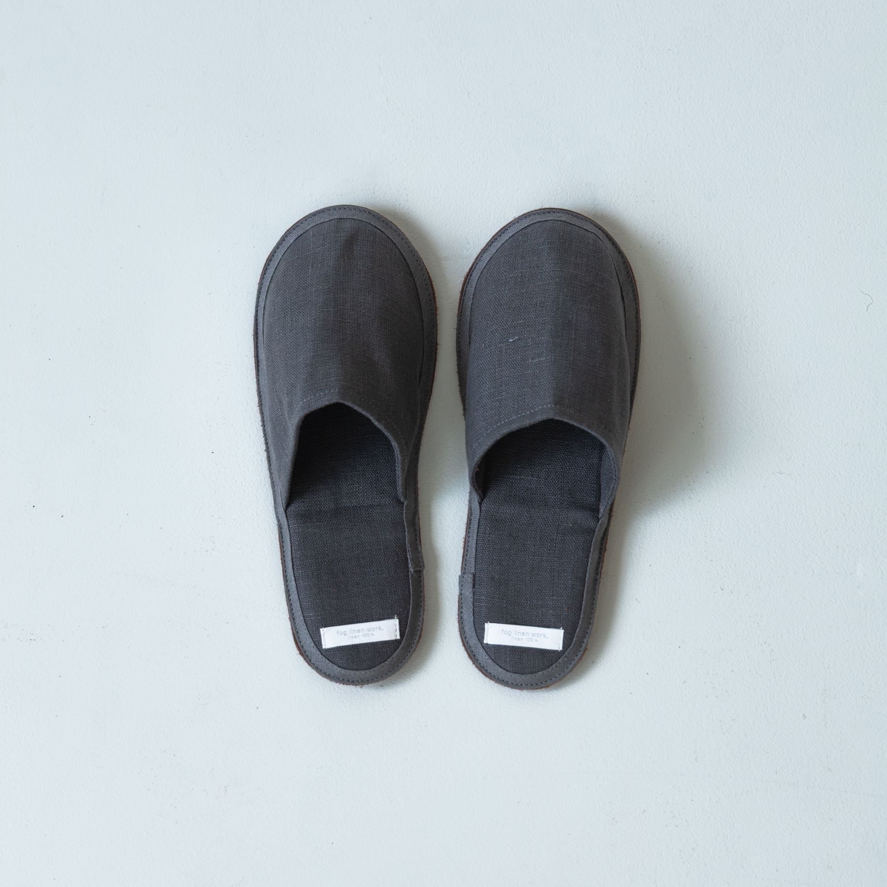 fog linen work リネンスリッパ｜ルームシューズ｜オルネ ド フォイユ