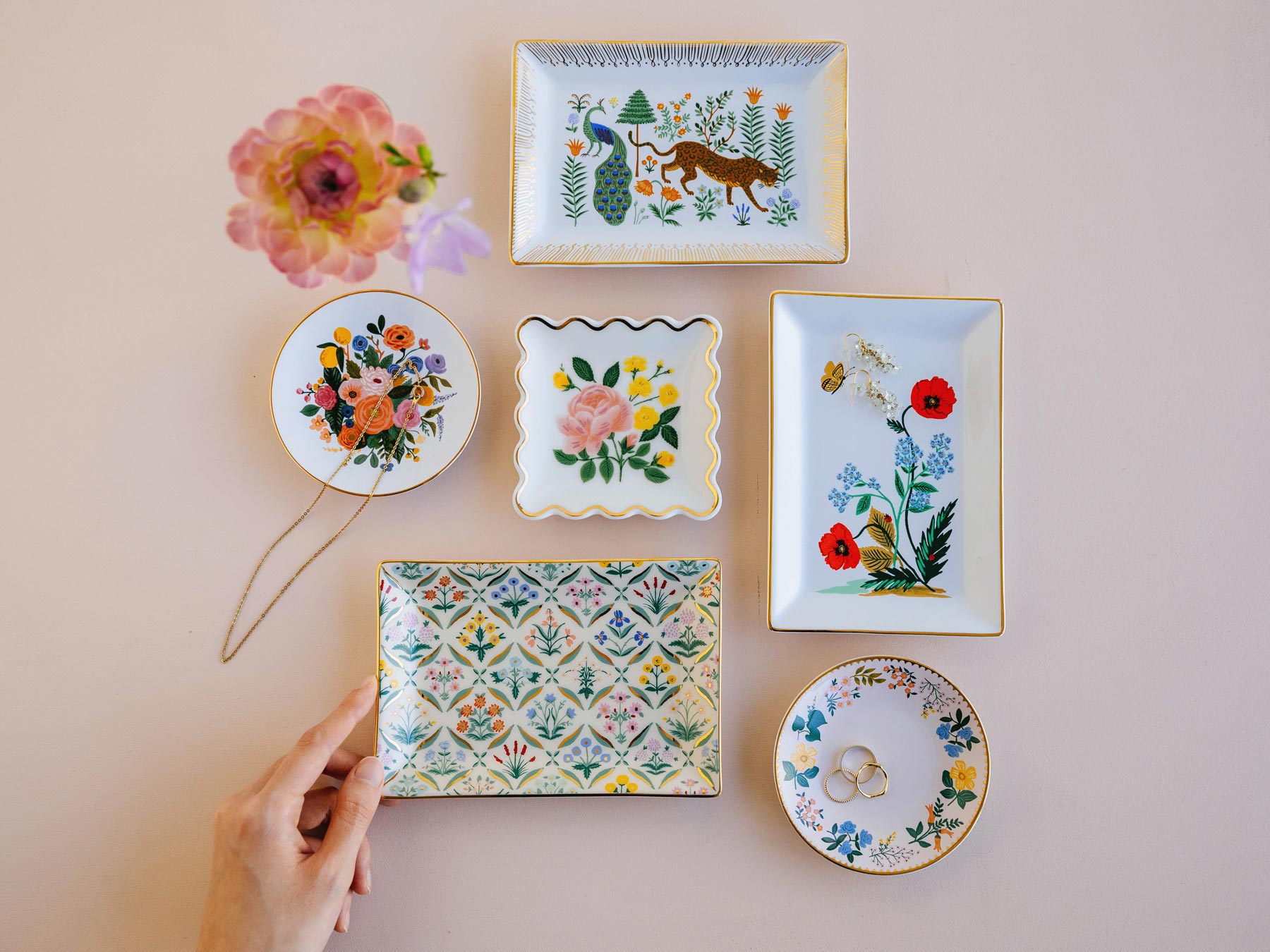 RIFLE PAPER CO. リングディッシュ｜ディスプレイプレート・ケース