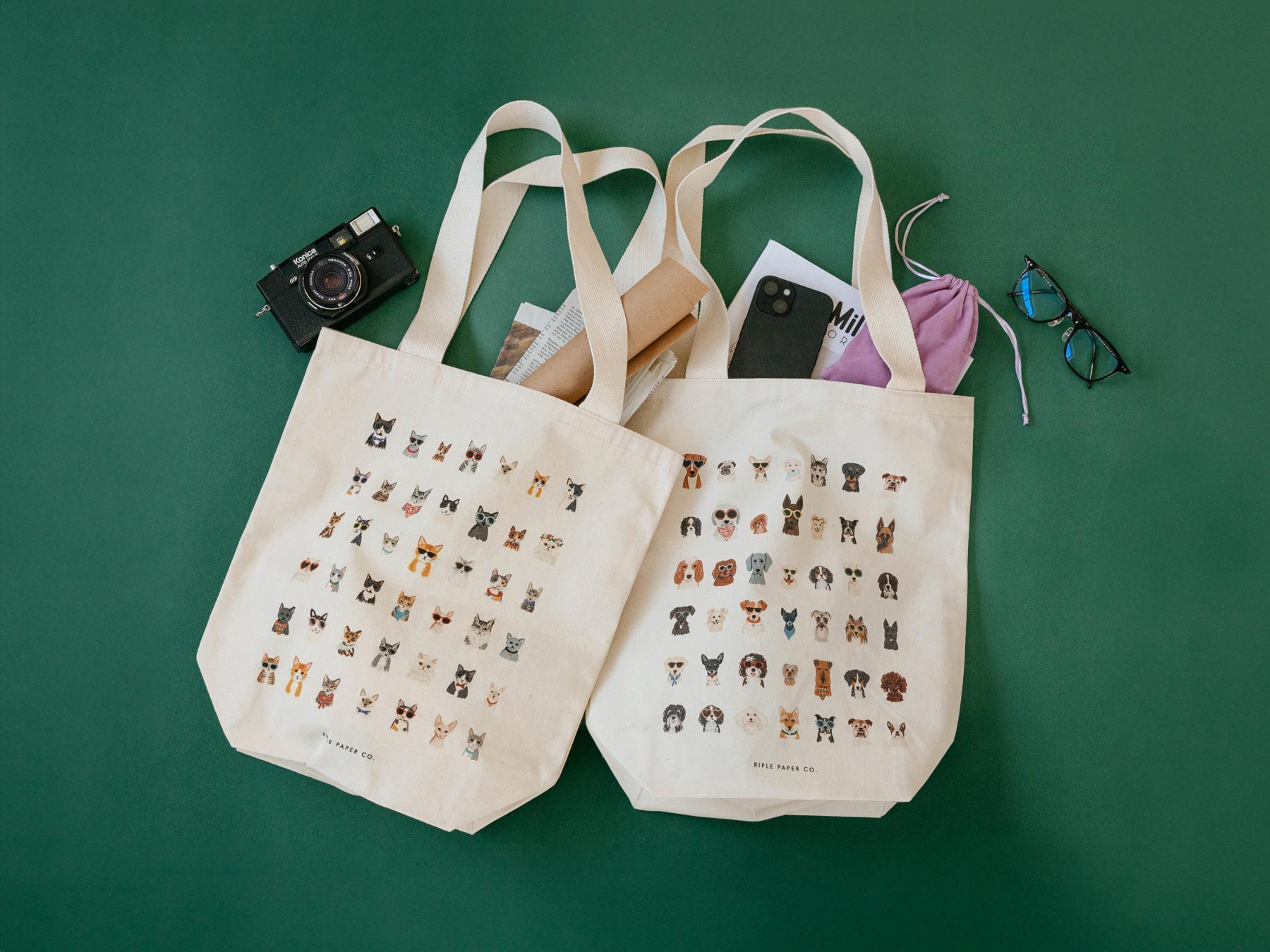 希少　kapital rainbowy アイボリーキャンバス トートバッグ RIFLE PAPER CO. キャンバストートバッグ｜バッグ｜オルネ ド フォイユ