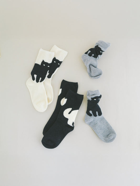 French Bull ソックス／ネコ