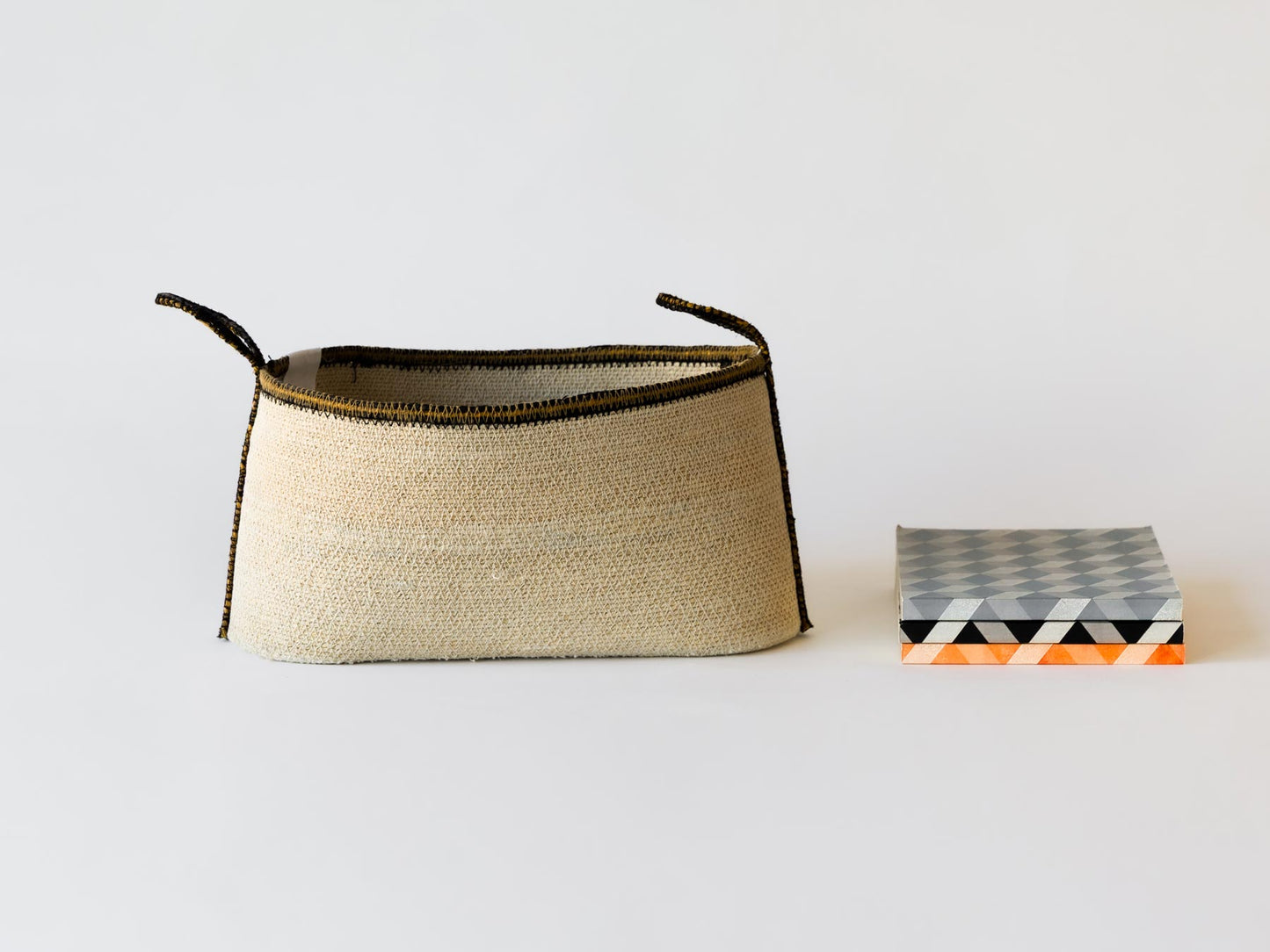 シーグラス・スタッキングバスケット／オーバル