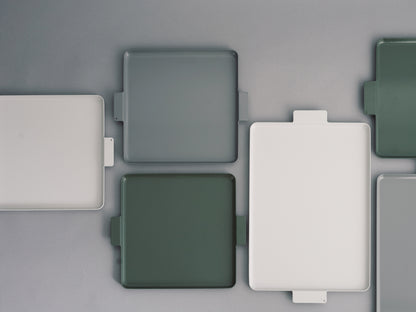 yumiko iihoshi porcelain イイホシユミコ／‘Colored’ aluminum tray square・rectangle