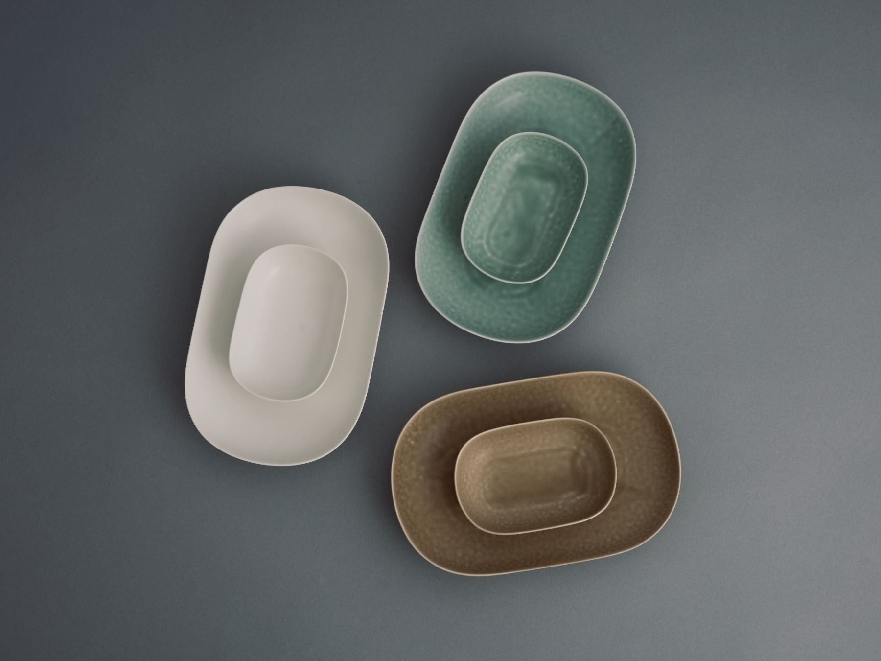 イイホシユミコ ReIRABO oval plate M 4枚 yumiko iihoshi porcelain／ReIRABO oval plate｜皿・器｜オルネ ド