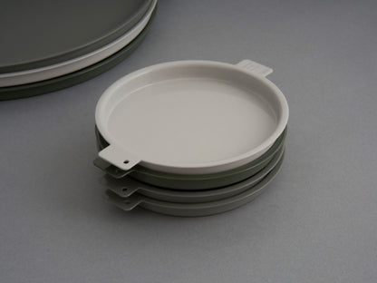 yumiko iihoshi porcelain イイホシユミコ／‘Colored’ aluminum tray round