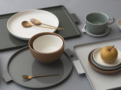 yumiko iihoshi porcelain イイホシユミコ／‘Colored’ aluminum tray square・rectangle