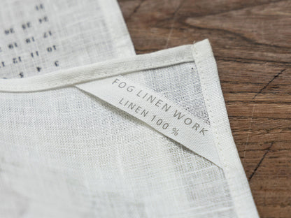 裏面上部にfog linen workのタグ付き